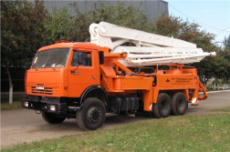 Бетононасос АБН 75/21 на шасси КАМАЗ - аренда, прокат